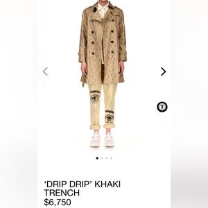 New authentic Libertine embellished trench coat